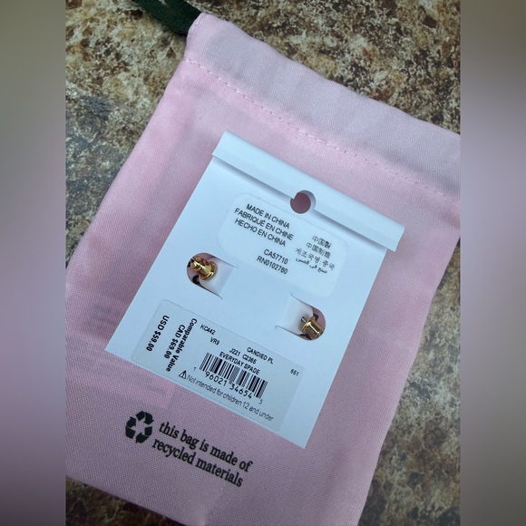 Kate Spade Everyday Spade Dangling Hoop Earrings - Picture 2 of 5